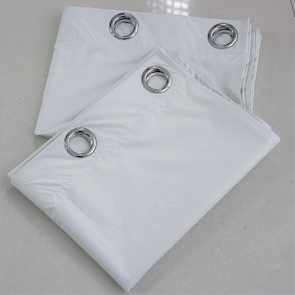 Utomhusgardin Vattenavvisande 1-delad Loop-gardin Vit Transparent Utomhusgardin För Balkong / Terrass 137 x 213cm