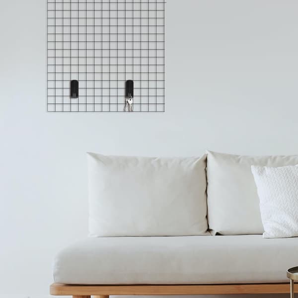 5 Pieces Black Pegboard Hooks for Hanging Non-Damaging ABS Material Easy Installation Single Hole Hooks
