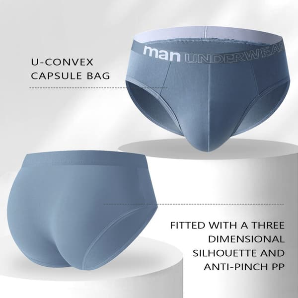 12-pack - Men's Underwear, Antibacterial, Comfortable, Seamless, Breathable Briefs - Size S S S