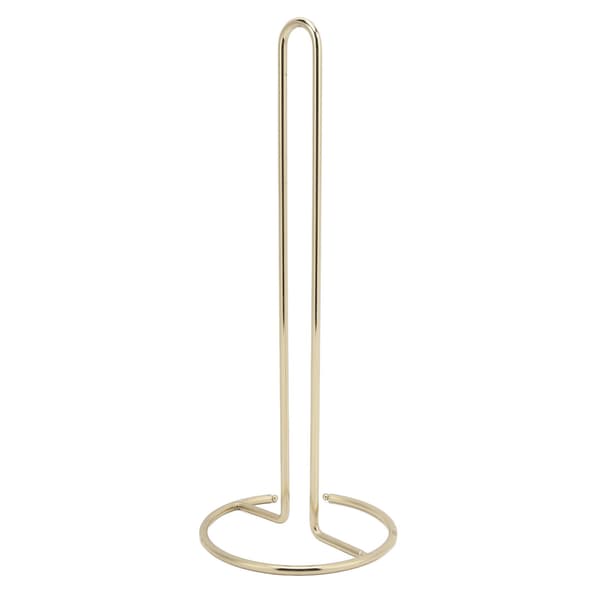 Wrought Iron Tissue Holder, Smoother Surfaces, Simple 1-Piece Forming, Paper Holder for Office, Kitchen Table, Gold