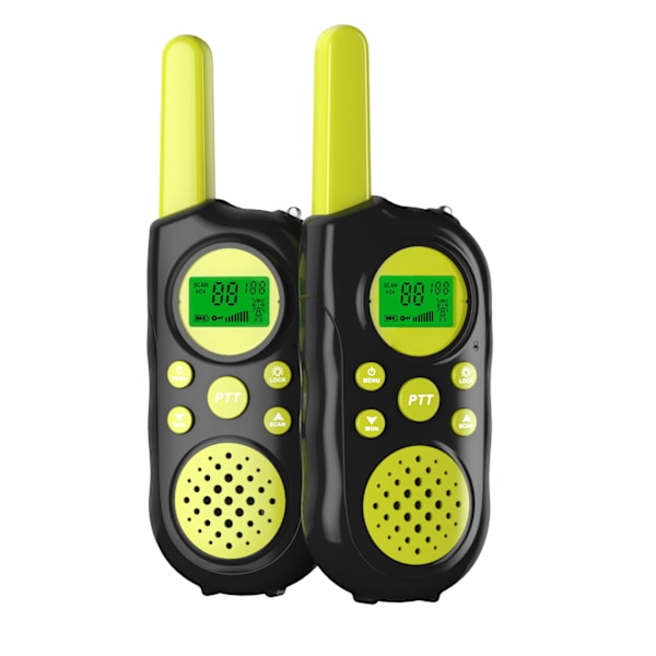 Walkie Talkies för Barn 3-12 År, 22 Kanaler 2-Vägs Radio Leksaker med Bakgrundsbelyst LCD-ficklampa 3 Mil