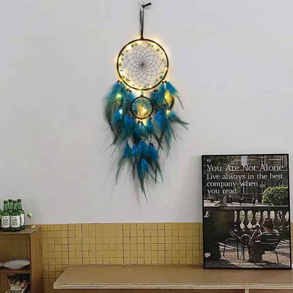 Bell Feather Dreamcatcher Hänge Dekoration Craft Hängen