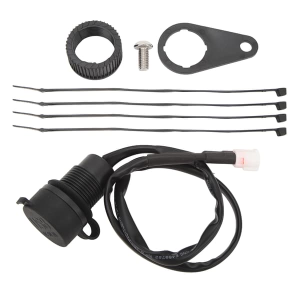 Dobbelt USB-opladerstikadapter Motorcykel USB-strømstik Modifikation til MT07 MT09 2018 til 2020