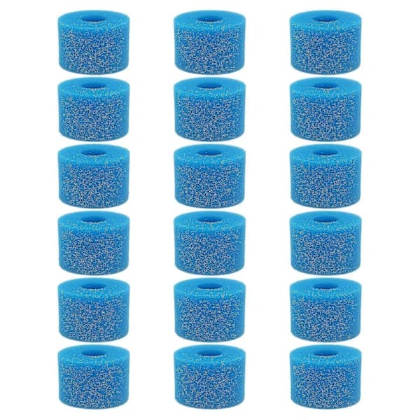 HA~18 stk. Kompatible Pure Spa Genanvendelige Vaskbare Skumfiltre til Spabad S1 Type-b