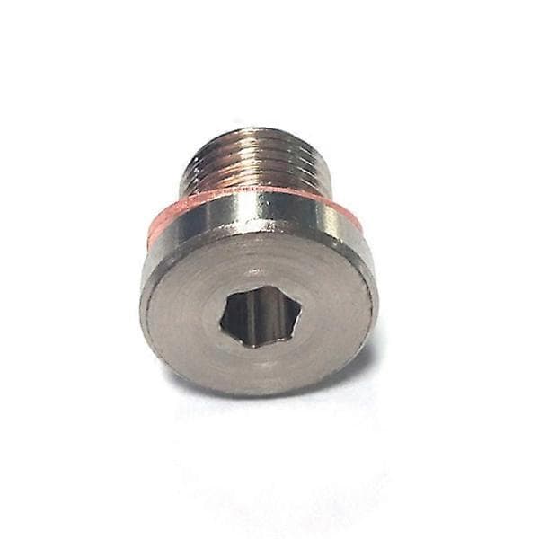 O2 Syresensor Rustfrit Stål Svejsning Hexagonal Prop Bredbånds Loddemøtrik Låg M12x1.25