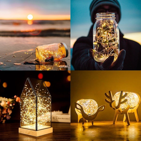 Led Fairy String Lights - Batteridrevne Firefly Lights For Home Decor