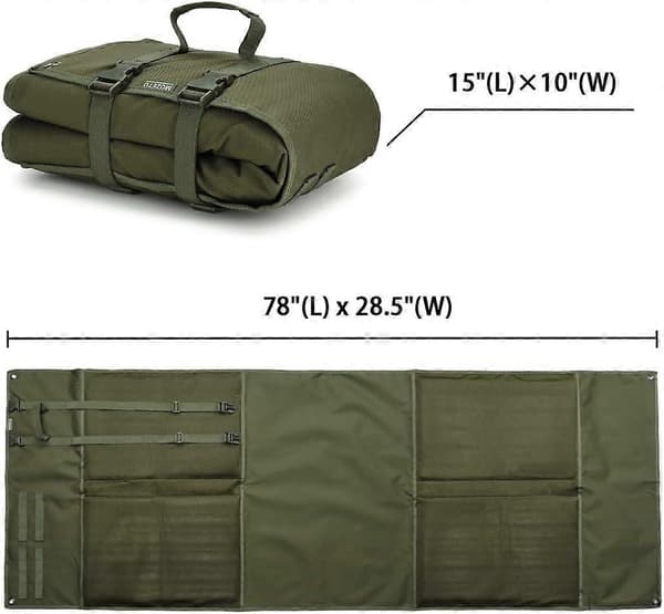 Extra Large Shooting Mat - Padded Waterproof Hunting Mat for Prone Shooting and Range Use, Durable Design and Comfortable Padding