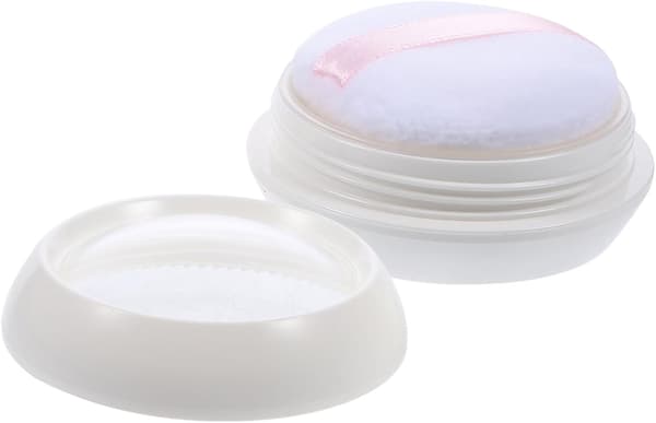 2 sæt pudderæske pudderkvaster foundation makeup pudder løst pudder kompakt beholder makeup