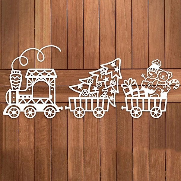 Julemand Snedmand Skæreform Juletog Metal Skæreform DIY Scrapbooking Kort