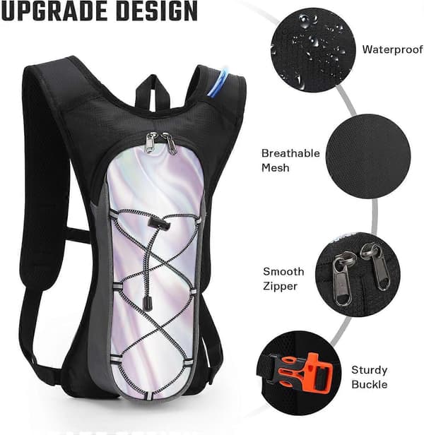 Lightweight Hiking Hydration Backpack, Suitable for Outdoor Cycling, Marathon, Running, Skiing, Camping, Mountaineering