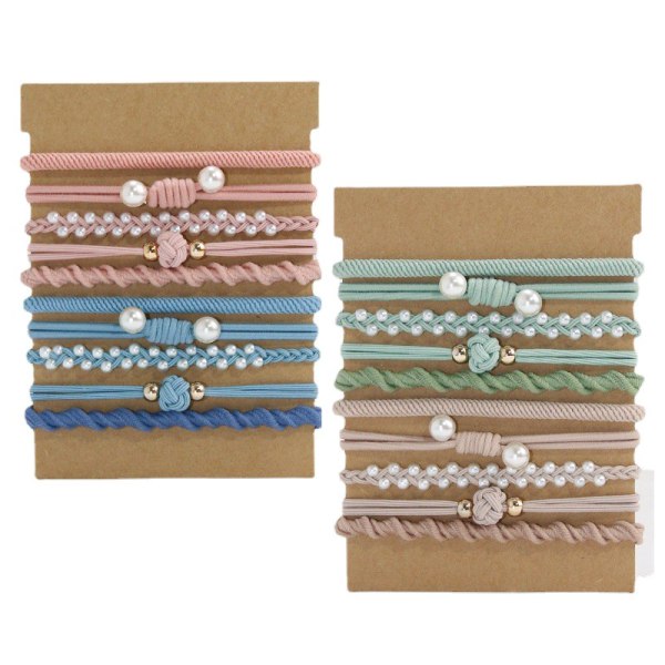 20 stk Hårbånd for kvinner, 5 stiler Boho Hårbånd for jenter Hestehaleholdere, Skader ikke hårtilbehør for T
