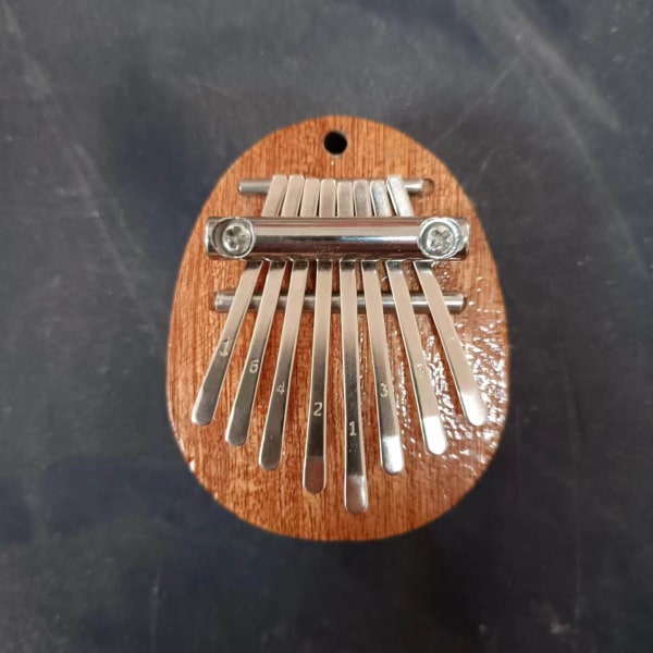 8 tangenter Mini Tommel Piano Finger Perkusjon ， Mini Kalimba, Mini Tommel Piano Massivt Tre for Performance