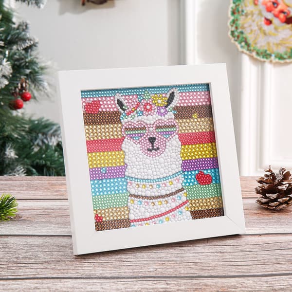 Alpacka Diamantmålning Barn Katt, 18 x 18 cm 5D DIY Diamantbroderi