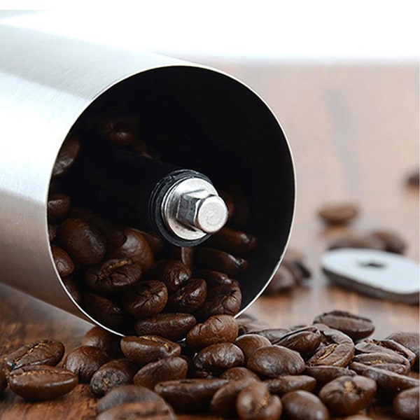 Manuell Kvern for Kaffe, Avtakbar, Vaskbar, Kjøkken og Rustfritt Stål Kvern, Hjemme, Bærbar, Rustfritt Stål