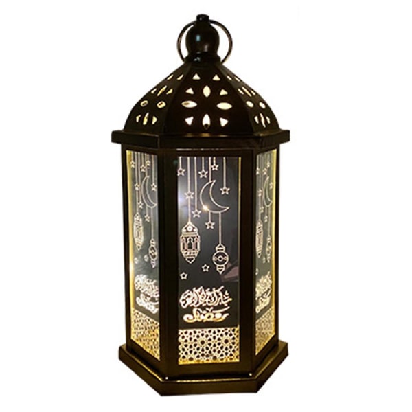 Retro Elegant Ramadan Hengelampe Element Håndlampe Innendørs Hjem Fest Dekorasjon Festival