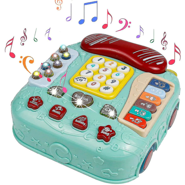 Musiklegetøj Telefon Bil Musiklegetøj - Babymusikinstrumenter Klavertelefonlegetøj tidlig uddannelse