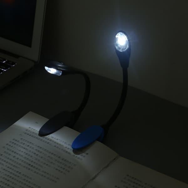 LED-lukulamppu klipsillä, musta