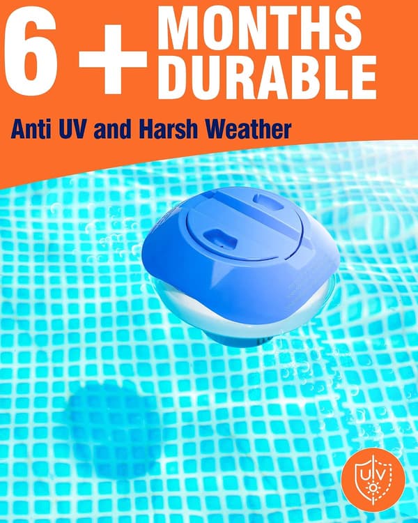 Large Floating Chlorine Dispenser, with Adjustable Release for Indoor and Outdoor Pools