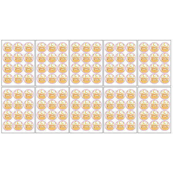 Style 3120 stk Mubarak Gaveposeforseglingssticker Ornamentæskeforsegling Style 3
