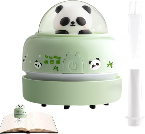 Desktop Vacuum Cleaner - Cordless Desk Vacuum 9.6 x 8.3 cm, Compact Table Vacuum, Practical Crumb Vacuum
