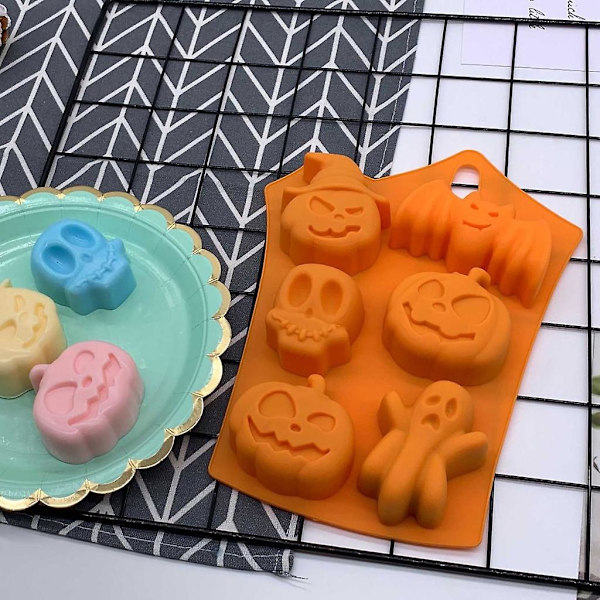 Pyöreä leivonnainen keksimuotit Kurpitsa Kallo Lepakko Muotoinen Fondant Kakku Kakku DIY Tarvikkeet Pyöreä