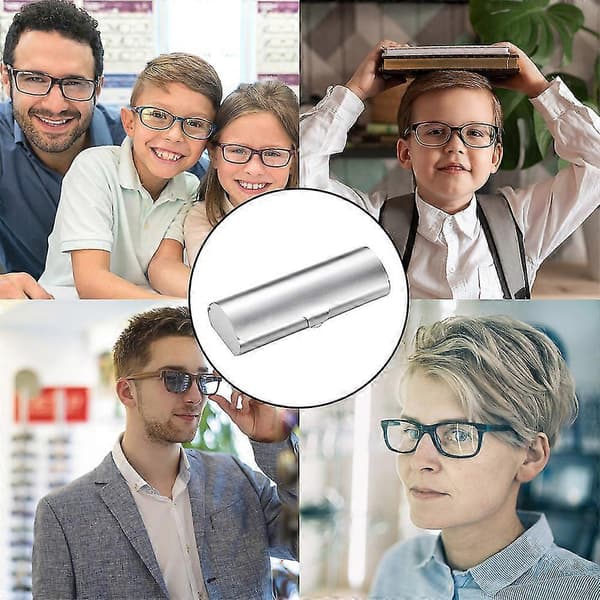 1 pc glasses case hard shell glasses case aluminum light myopia glasses case box glasses case
