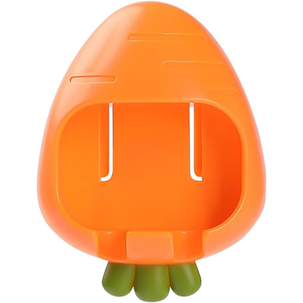 Multifunktionelt vægmonteret opbevaringsstativ, justerbar tandbørsteholder, badehåndklæde, sammenklappelig pasta tørrestativ (Orange,