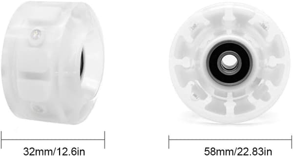LED Lysende Rulleskøjtehjul, 4-pak