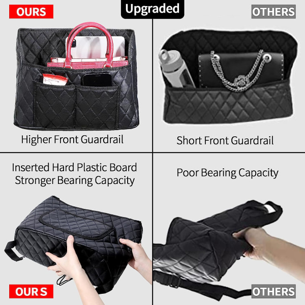 Handväskhållare för handväska för bilnät, uppgraderad handväskhållare för organizer och förvaring, handväskhållare för bil