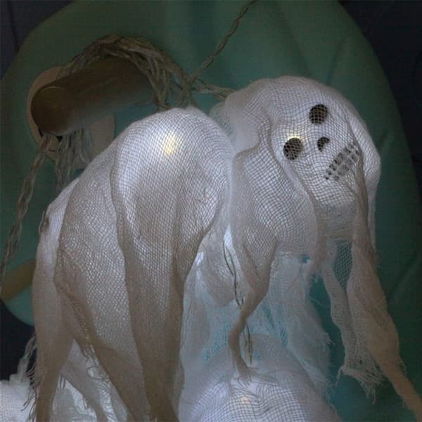 Halloween-rekvisitter 10 LED Halloween dekorative lys batteridrevne
