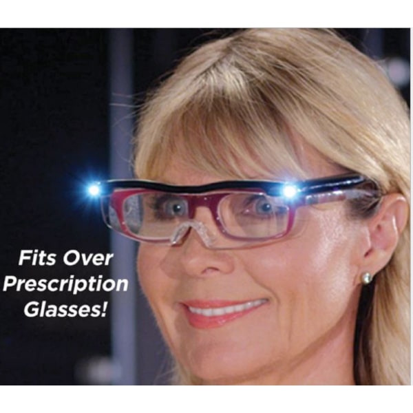 Læsebriller, forstørrelsesglas med 2 LED-lys, 160 % forstørrelse Læseforstørrelsesglas, lysende forstørrelsesglas, alle pr.
