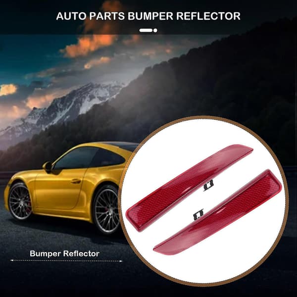 1 par bakre støtfanger rød reflektor for L322 delenummer: Lr006349 Lr006348