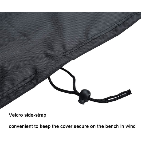 Pyöreä cover vedenpitävä repeytymätön 210D Oxford kangas, anti-UV sivuhihnalla tuulenpitävä musta Φ70x70 cm