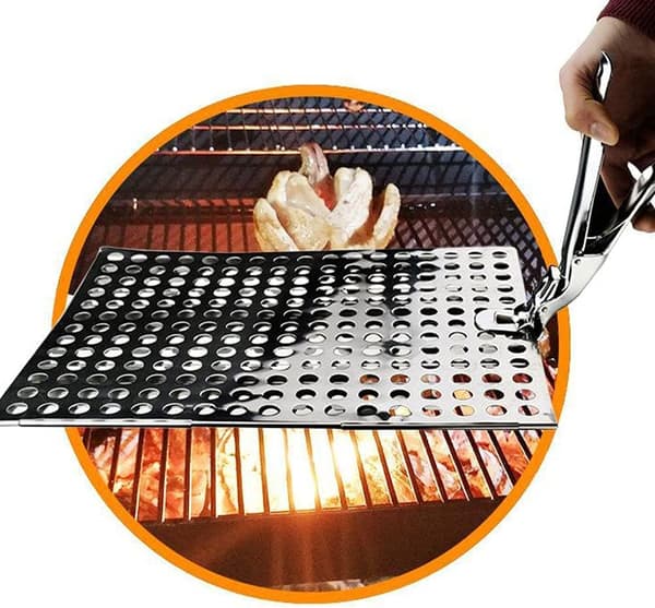 Grilltang i rustfrit stål BBQ-løftetang
