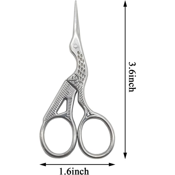 6 kpl Haikara-sakset, ompelusakset terästä, DIY-työkalut kirjontaan, käsitöihin, neulontatyöhön, taideteoksiin