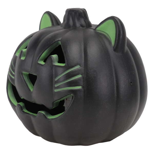 LED-lykt Gresskarlysstreng Halloween Gresskarlys Halloween-lykter Innendørs Gresskarstake Lys Gresskar Patio Lys Svart 22x20cm Black 22x20cm