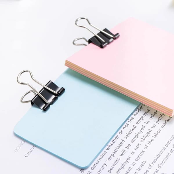 HA~Amazon Gem af papir, Medium (Lille æske), 24-pak, 2-pak med 12, Sort