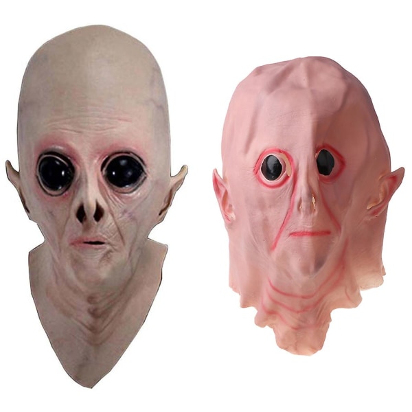 Skummel Halloween Latex UFO-maske Maskerade Kostyme Dyre Cosplay Rekvisitt