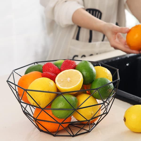 Fruit Basket, Fruit Bowl, Wire Fruit Basket for Kitchen, Fruit Bowl for Kitchen Counter, Fruit, Vegetables, Bread High High