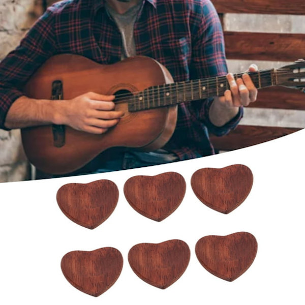 6 st Guitartillbehör, Bekväma att hålla Guitar Pick för konsert