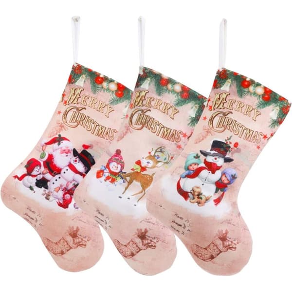 Julestrømper, 3 klassiske julefigurer Julemanden/S