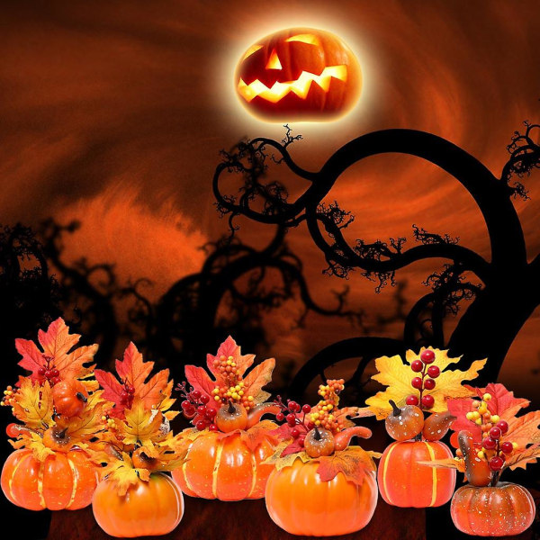Falsk HØST-PUMPKIN til JUL, TAKSIGELSE, FEST, HØST-DEKORASJON