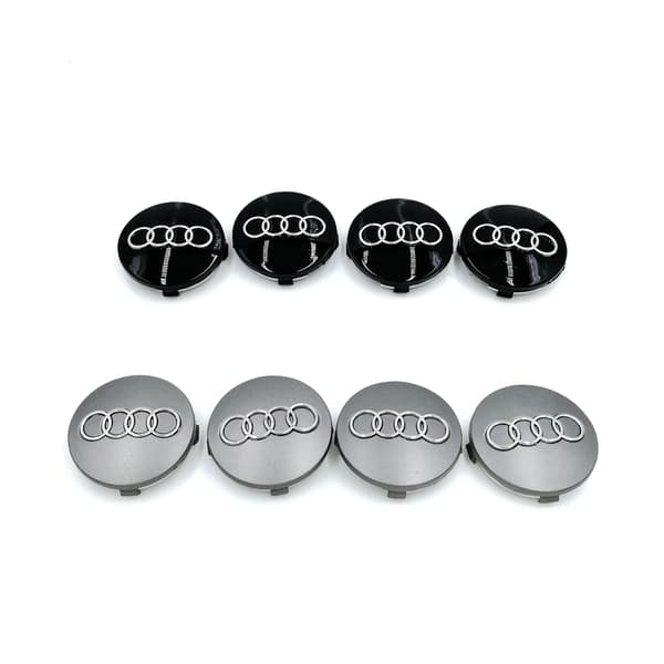 Velegnet til Audi 60 mm navkapsel A6 C5 hjullogo, 4-delt
