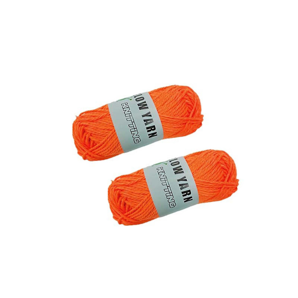In The Dark Yarns Lysende Garn Håndvævet DIY Håndvævet-i-mørket Garn Orange