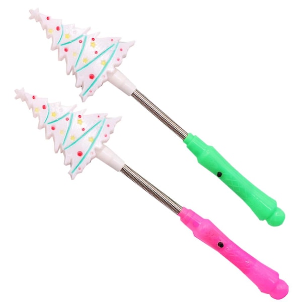 Cosplay Lights Hband Concert Wand Toy Santa Snowman Tree Glitter Wand for Party ChristmasTree