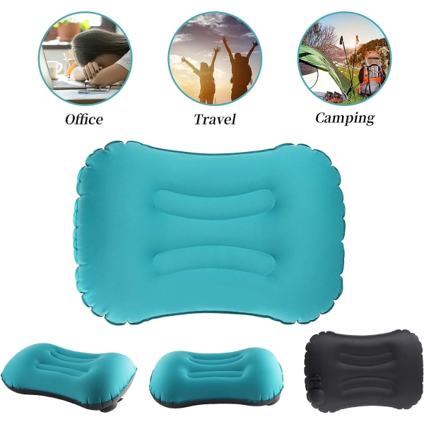 Ilmapatja Camping Pillow Ultralight Compressible Camp Pillows nukkumiseen, retkeilyyn, vaellukseen, rannalle - Mukava, E