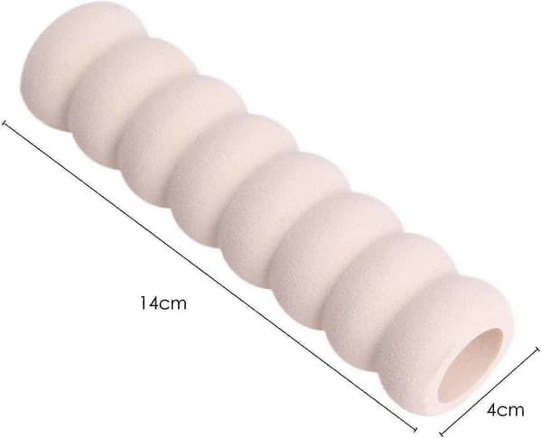 6-pack Door Handle Covers - Foam Rubber Door Handle Bumpers in Beige - Child and Wall Protection
