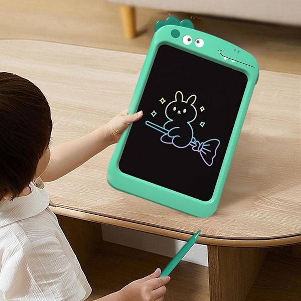 LCD Skrivetavle, 8,5 tommers LCD-tavle med låsefunksjon, Slettbar LCD-tegningstavle, Enkel å bruke LCD-skriveblokk for barn i alderen 3-7 år