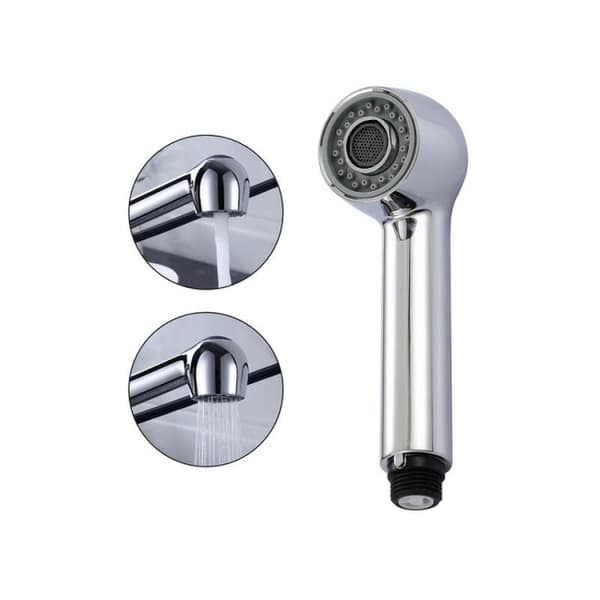 Chrome kitchen faucet spray head with 2 jets
