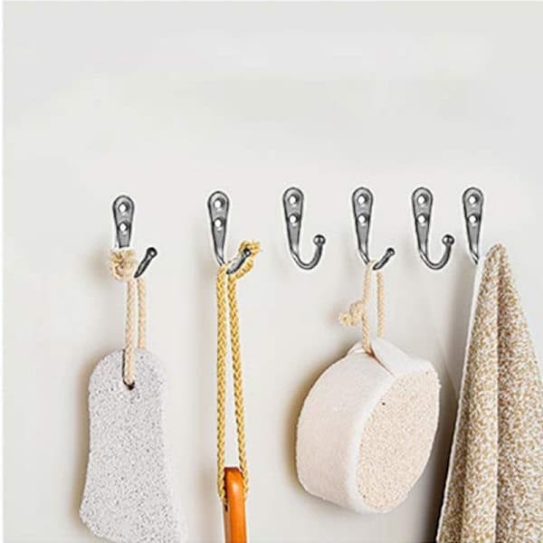 Wall Hooks with Screws 10-pack -